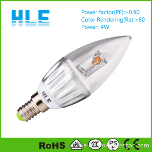 4W small led candle lights 100-240v